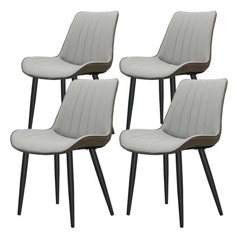 Upholstered Armless Chair Set of 4 Dining Chair Side Chair Office Chair Lounge Chair Reception Chair