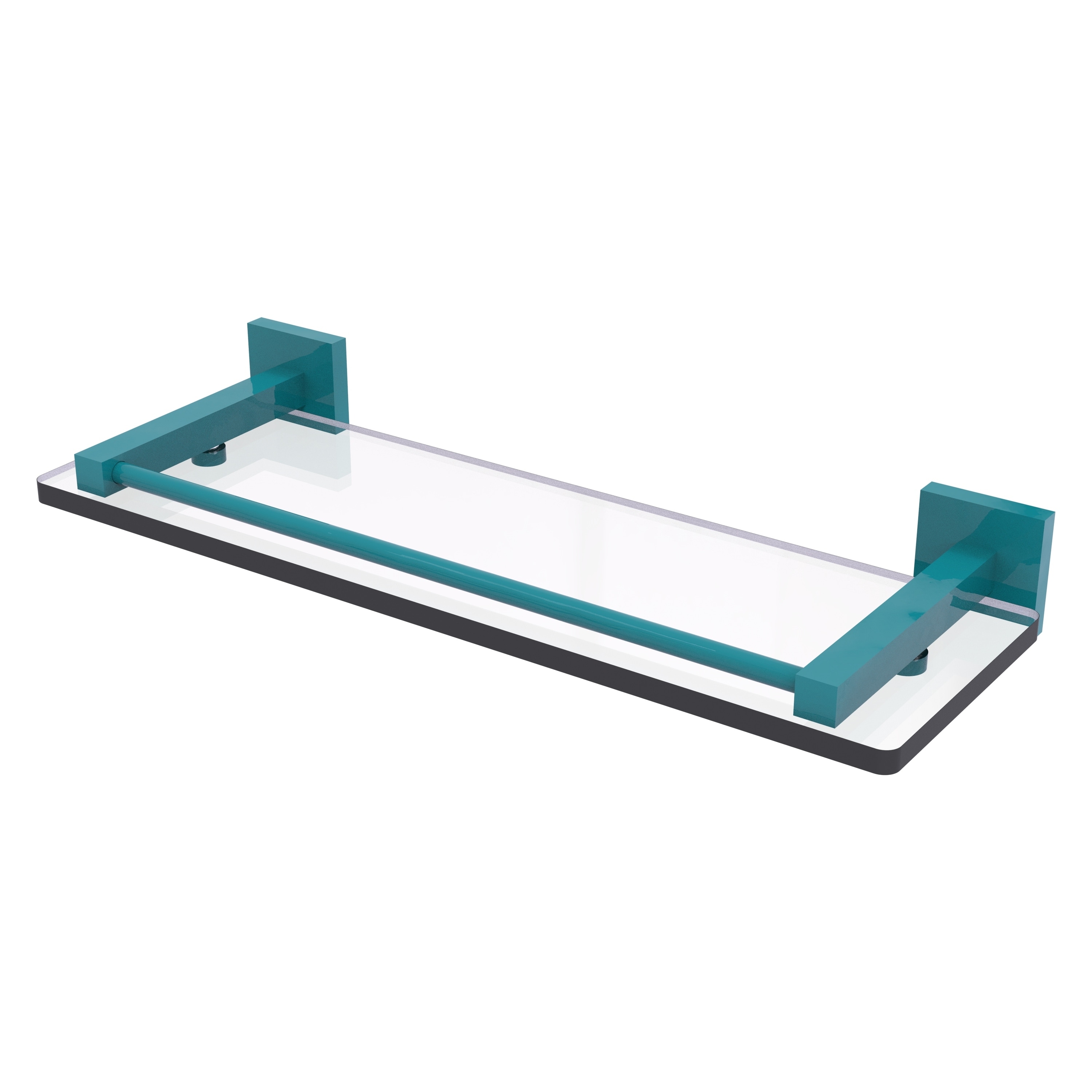 Allied Brass Montero Collection 16 Inch Glass Shelf with Gallery Rail