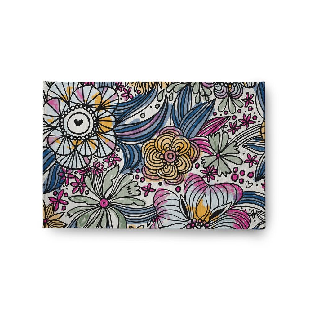 Flower Melange Spring Chenille Rug