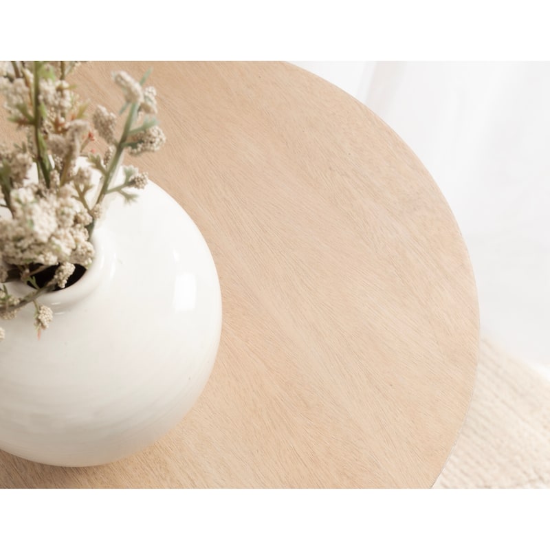 Kate and Laurel Foxford Round Wood Side Table
