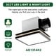 preview thumbnail 8 of 33, Akicon Bathroom Exhaust Fan with Light, 18W Dimmable 3CCT LED Light with 3.5W Night Light