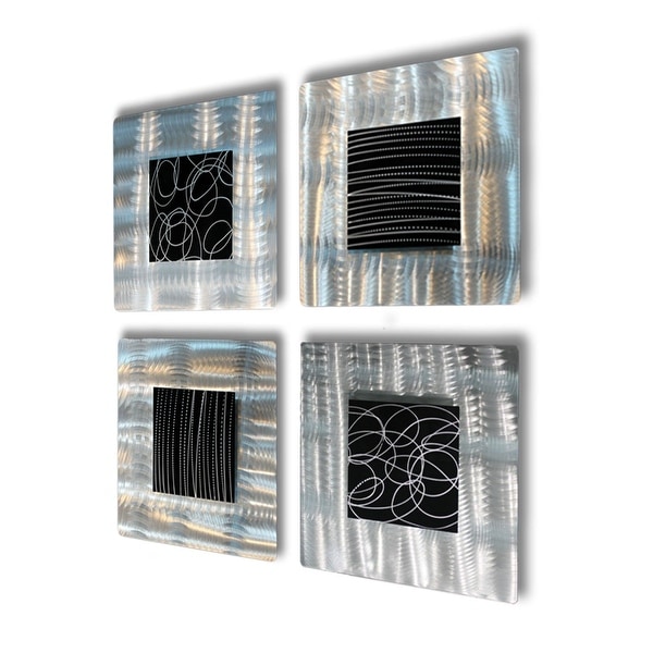 Statements2000 3D Metal Wall Art Accent Sculpture Modern Gold Black by Jon Allen