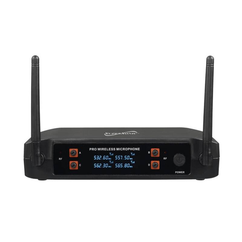 Supersonic 4 Channel 2.4G Wireless Microphone System