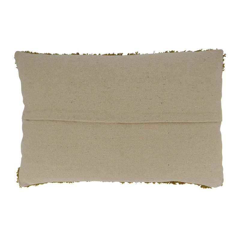 Throw Pillow With Tufted Design, 13"x20"