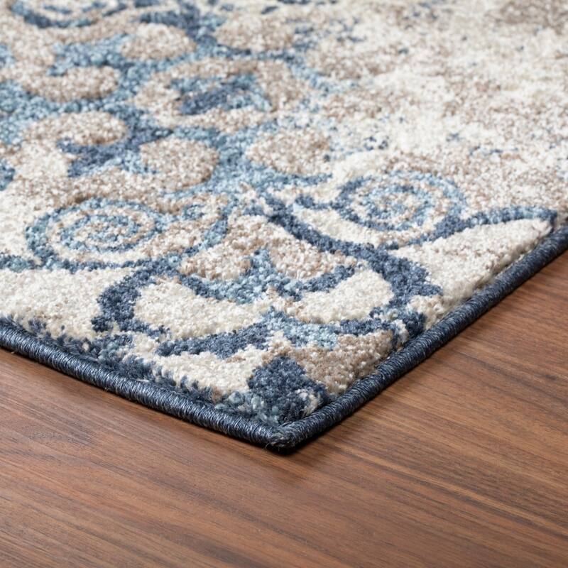 Addison Wellington Canterbury Navy/Ivory Area Rug (9'6 x 13'2) - 9'6" x 13'2"