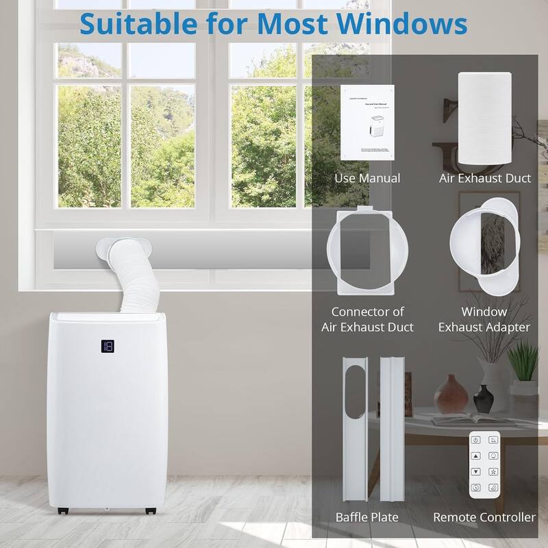 Portable Air Conditioner , 3-IN-1 Quiet Portable AC Unit with Remote Control