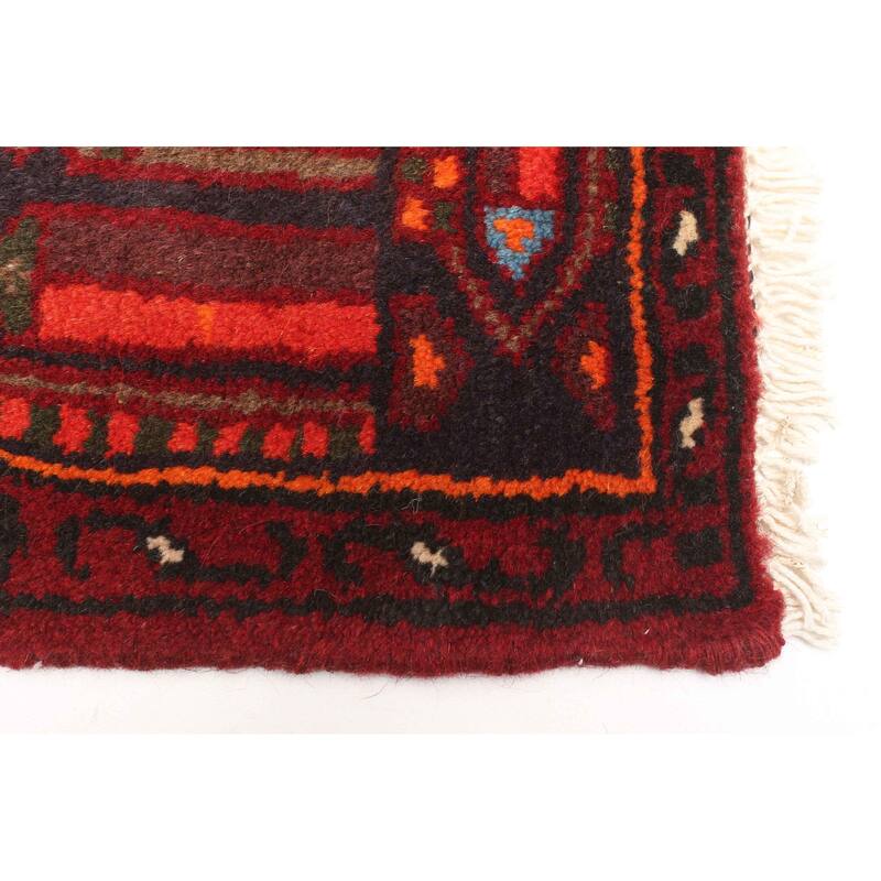 ECARPETGALLERY Hand-knotted Andelz Dark Red Wool Rug - 4'1 x 6'9