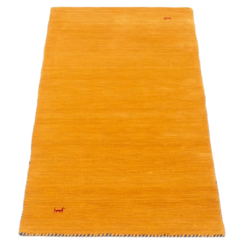 Kashkuli Gabbeh Burnt Orange Rug 2'9" x 6'6" - 2'9 x 6'6