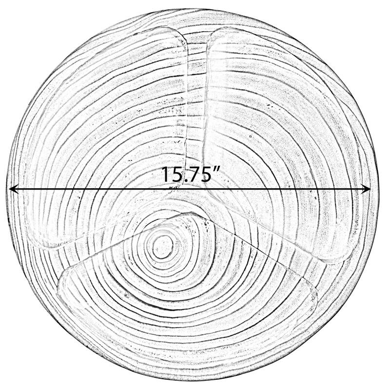3 Sectional Round Snack Tray for Dining Table and Kitchen Decoration