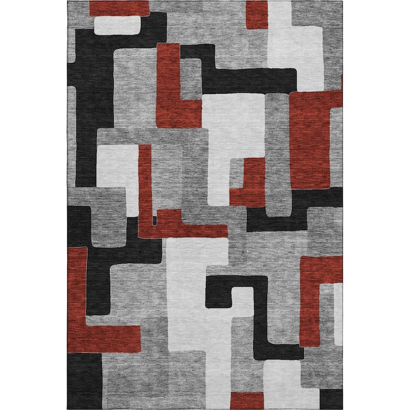 Premium Washable Super Soft Geo Casual Mayfield Rug