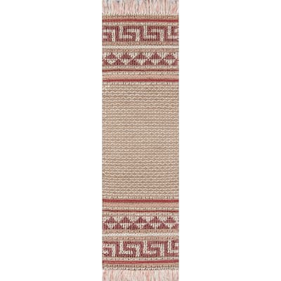 Momeni Esme Wool and Cotton Hand Made Pink Area Rug