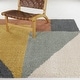 preview thumbnail 18 of 20, Balta Jordan Modern Color Block Shag Area Rug 2'2" x 7' Runner - Mustard