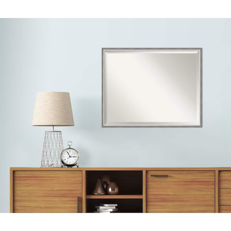 Theo Narrow Beveled Wood Framed Wall Mirror
