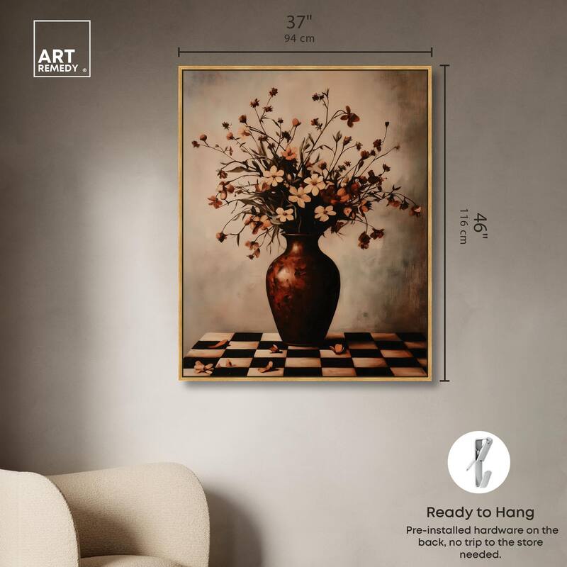 Antique Anthos Aria Canvas by Art Remedy