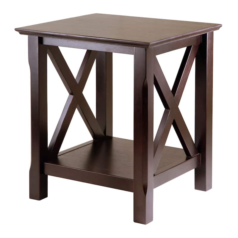 Xola Accent Table, Cappuccino - 20 x 19.13 x 21.97 inches