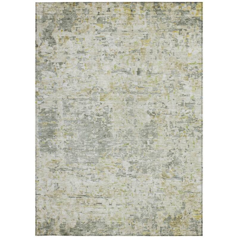 HomeRoots Abstract Transitional Rectangle Outdoor Rug