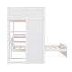 preview thumbnail 67 of 90, Modern Style Wooden Loft Bed with a Twin Size Stand-alone Bed, Shelves, Desk and Wardrobe