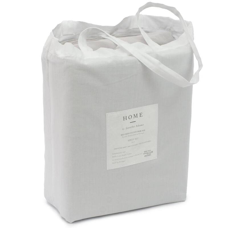 Jennifer Adams Relaxed Cotton Percale Sheet Set