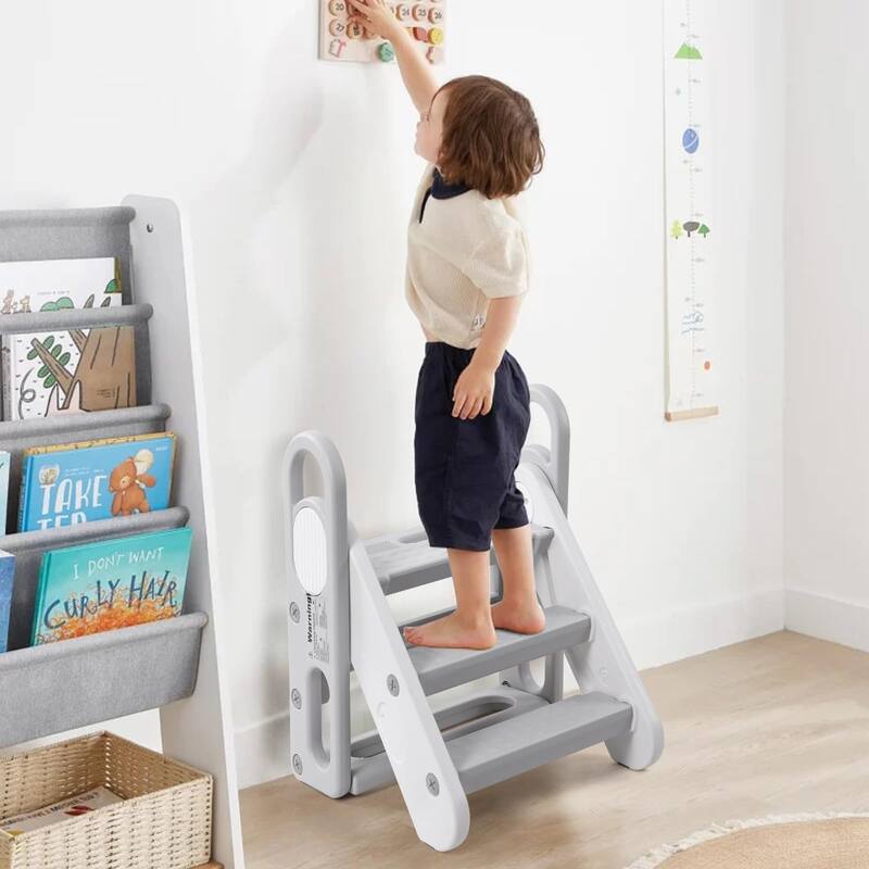 Kids Step Stool with Handles Sides