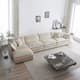 Option Beige 4-Seater Sofa+Ottomans