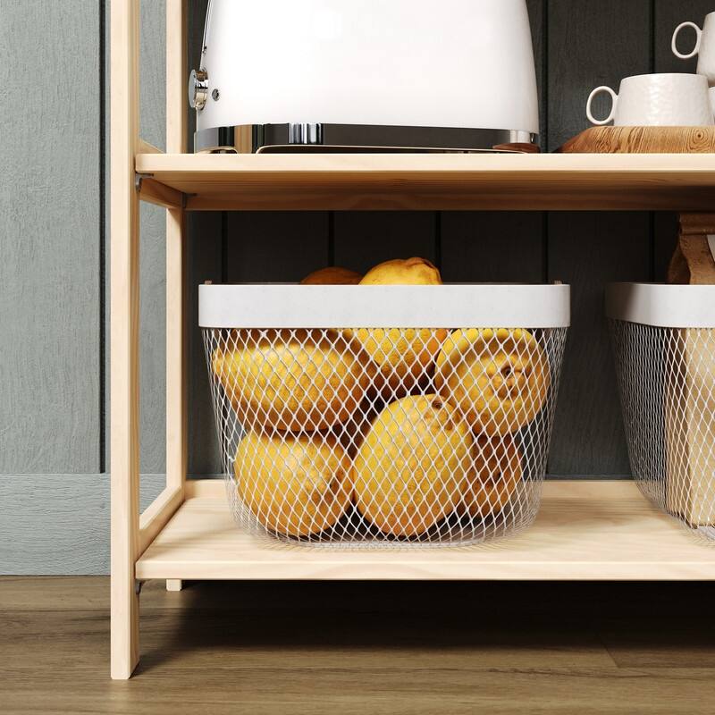 Jela Solid Wood 3 Shelf Unassembled Pantry Shelving - Unfinished