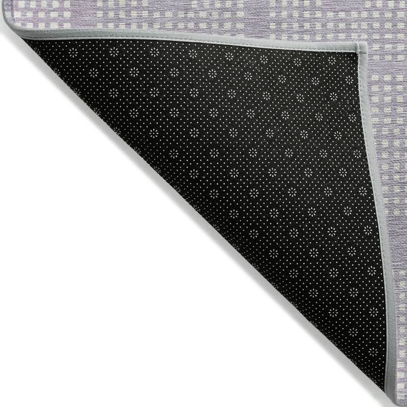 Machine Washable Indoor/ Outdoor Chantille Modern Houndstooth Rug