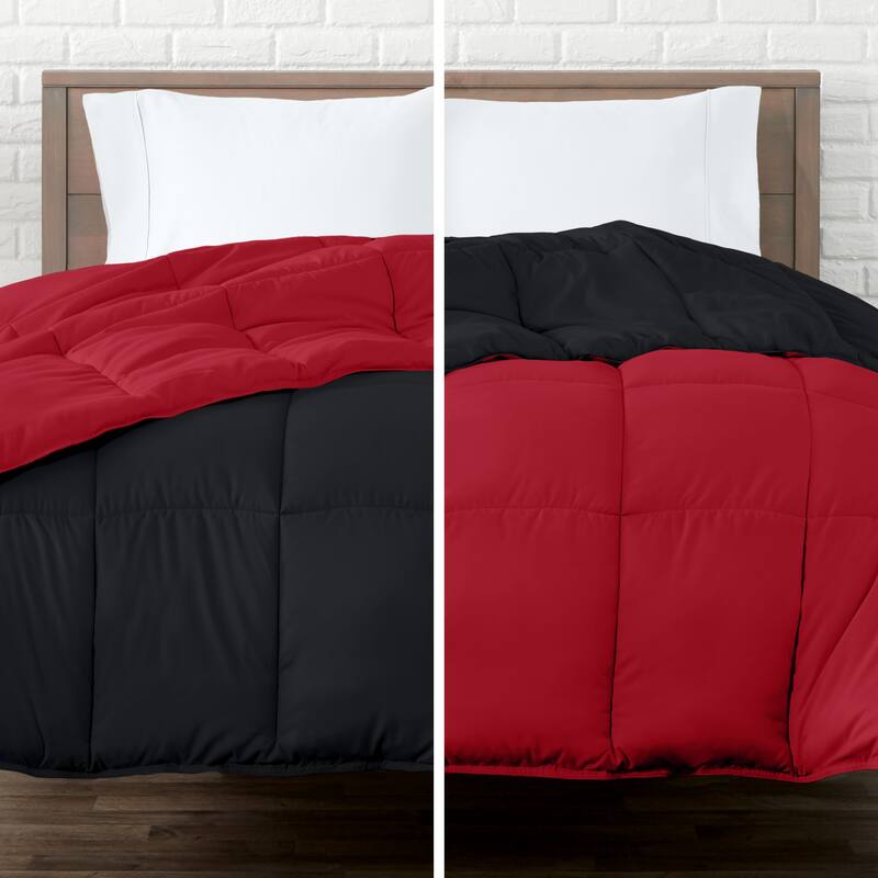 Bare Home Reversible All Season Down Alternative Comforter