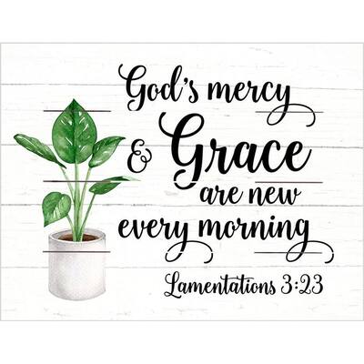 Wood Wall Art - God's Mercy and Grace