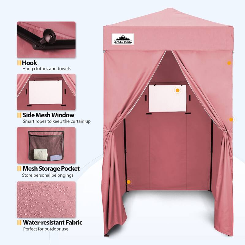 EAGLE PEAK Flex Ultra Compact 4x4 Pop-up Canopy, Sun Shelter, Changing Room, or Camping
