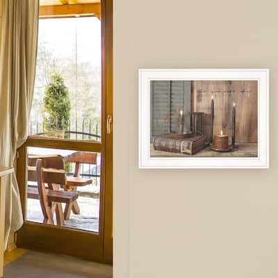 TrendyDecor4U Traditional "Let Your Light Shine" Framed Print Wall Art by Billy Jacobs
