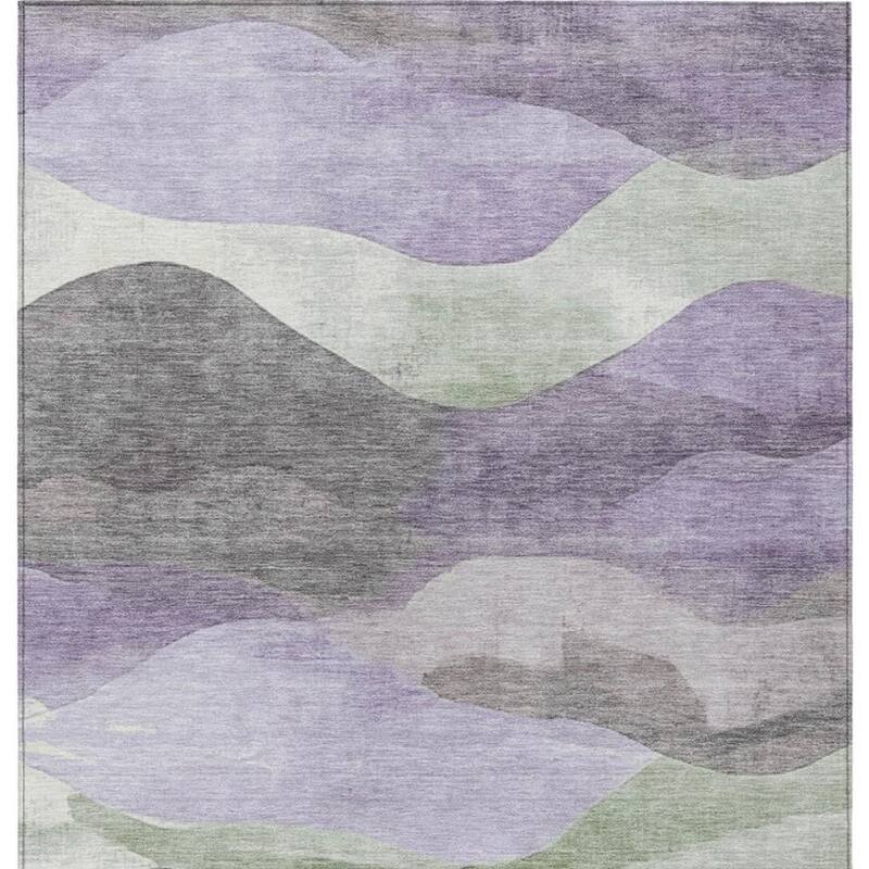 HomeRoots Abstract Transitional Rectangle Outdoor Rug