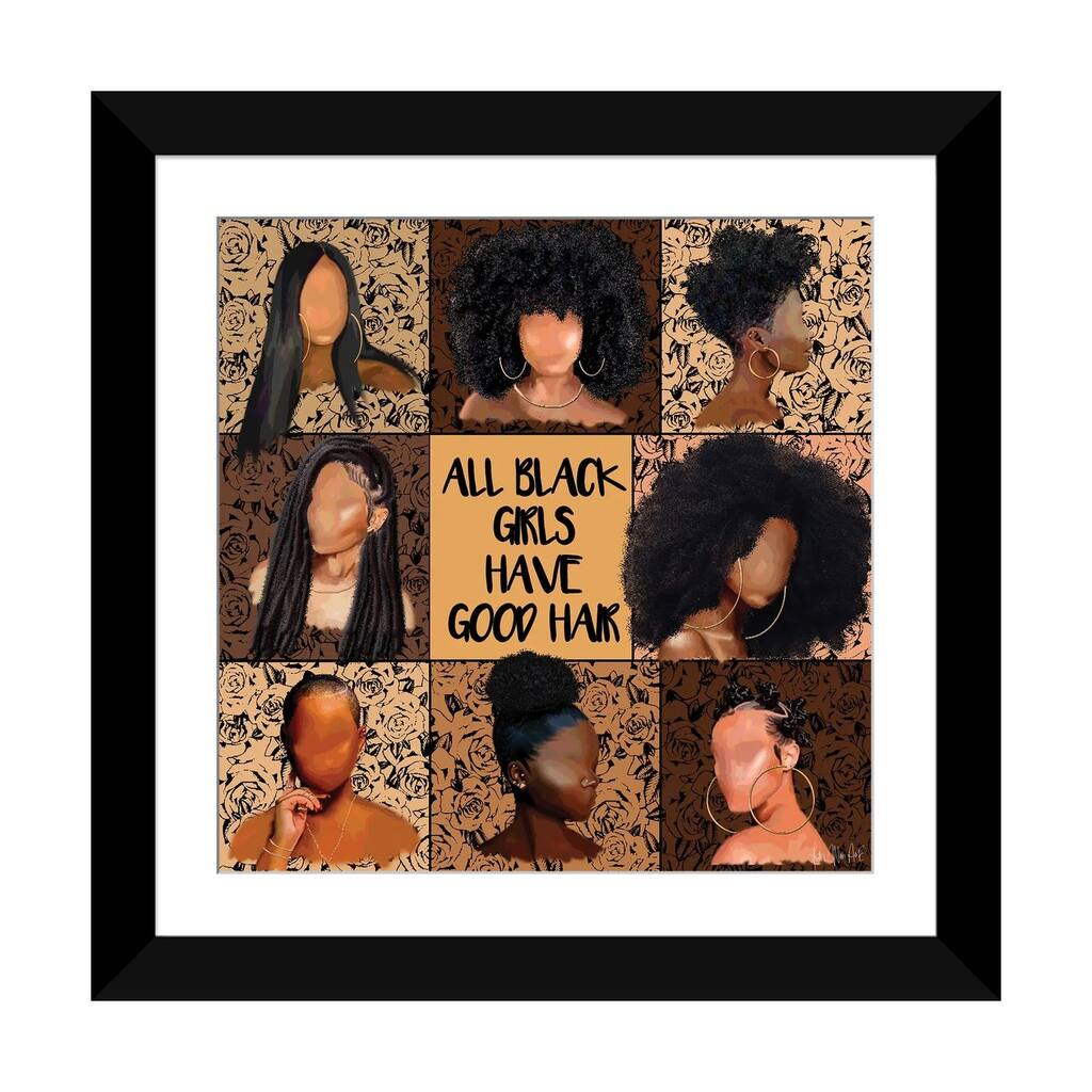 iCanvas "All Black Girls" by Faith with an E