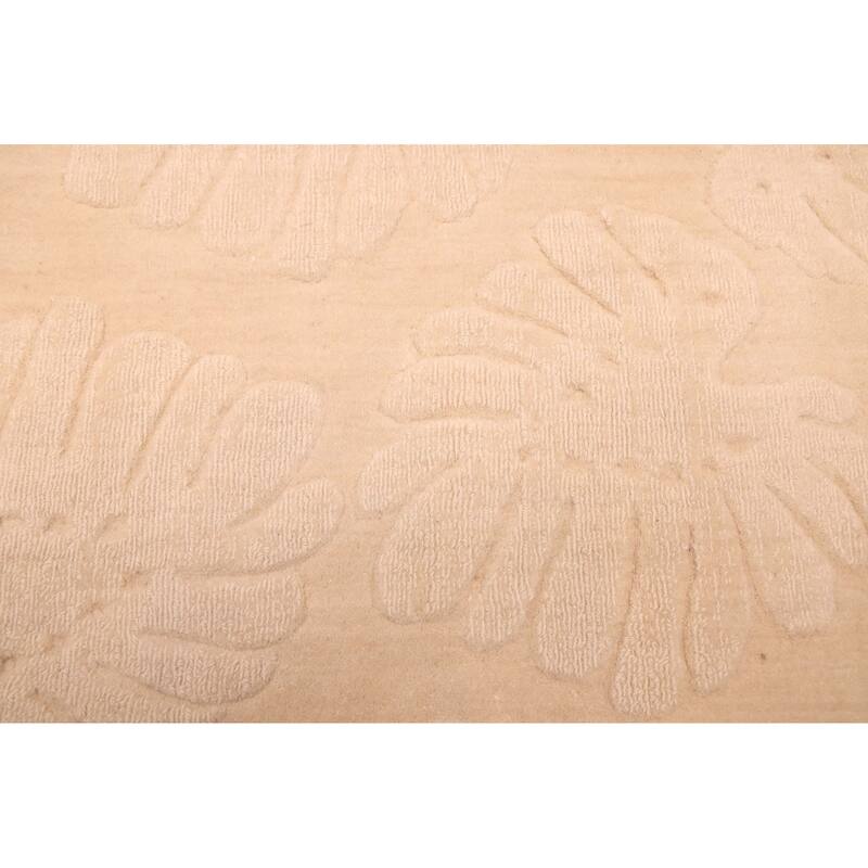 ECARPETGALLERY Hand Loomed Kashkuli Gabbeh Ivory Wool Rug - 9'10 x 13'1