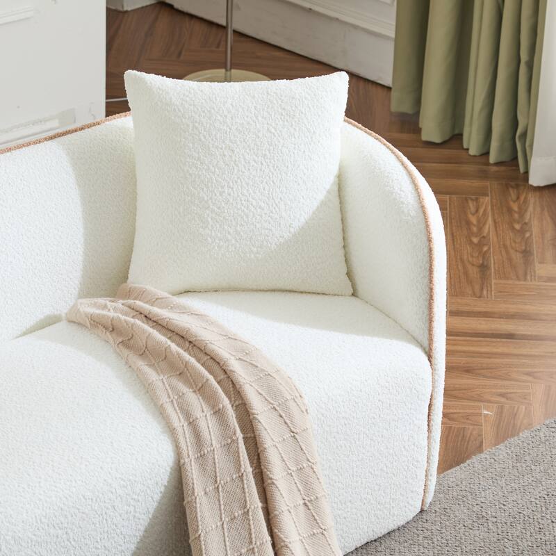 82" Fabric 3-Seater Sofa with Plush Cushions & 2 Pillows (900lb)