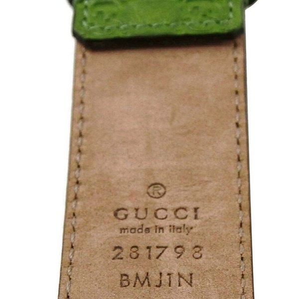 lime green gucci belt