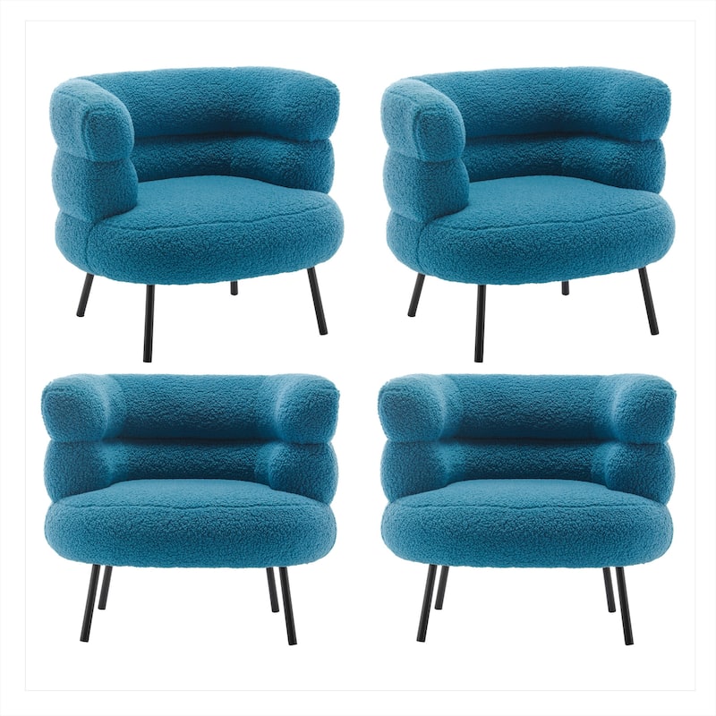 XINMICS Modern Accent Chair Upholstered Armchair for Living Room, Bedroom