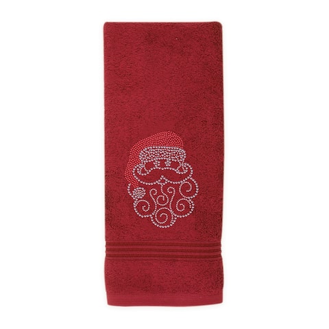 Sparkles Home Rhinestone Santa Hand Towel