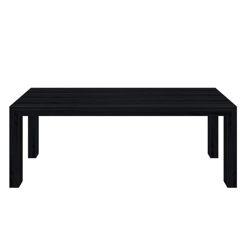 Solid Wood Rectangular 84" Dining Table for 8
