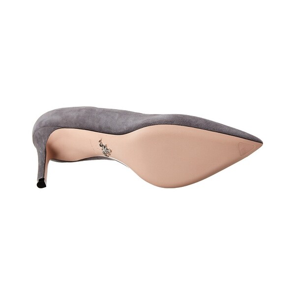 prada gold scalloped heels
