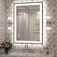 preview thumbnail 75 of 84, Extra Large Black Frame LED Bathroom Vanity Mirror with 3 Years Warranty and UL Certified 32x24