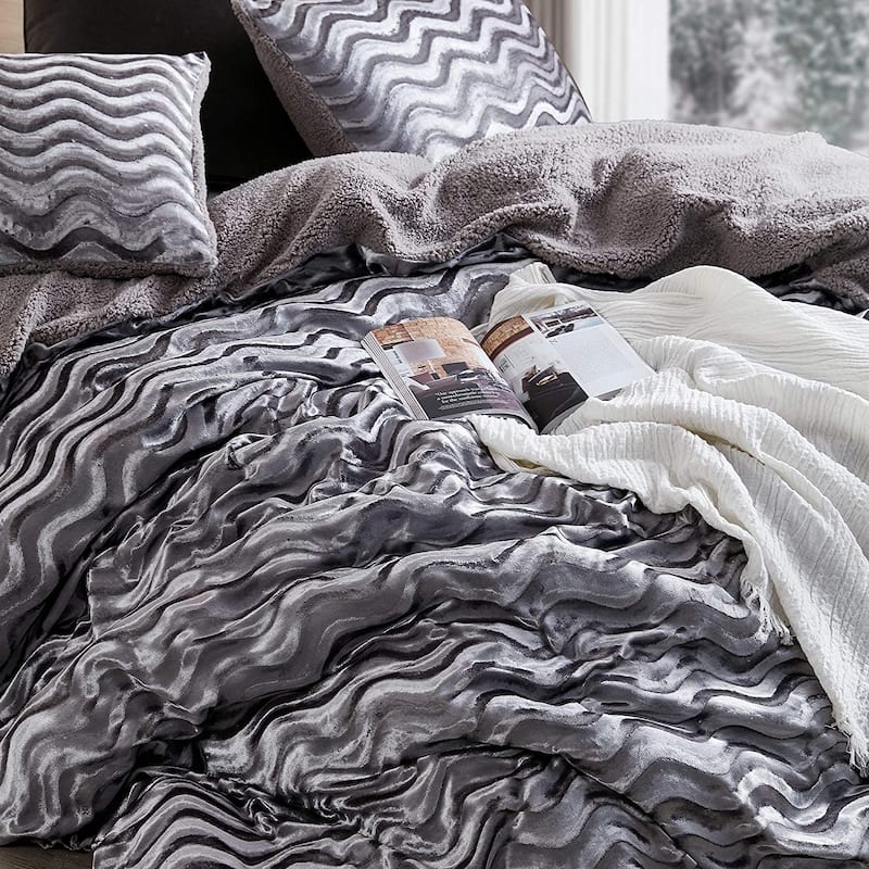 Intoxicated - Coma Inducer® Oversized Duvet Cover Set - Velvety Gray