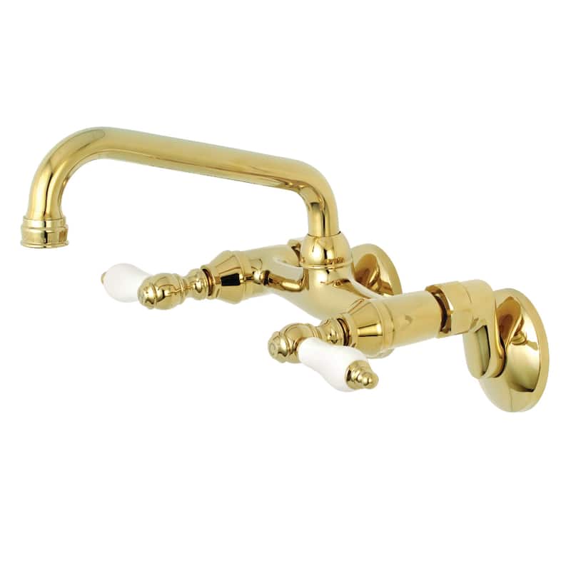 Kingston Brass Two-Handle Wall Mount Kitchen Faucet