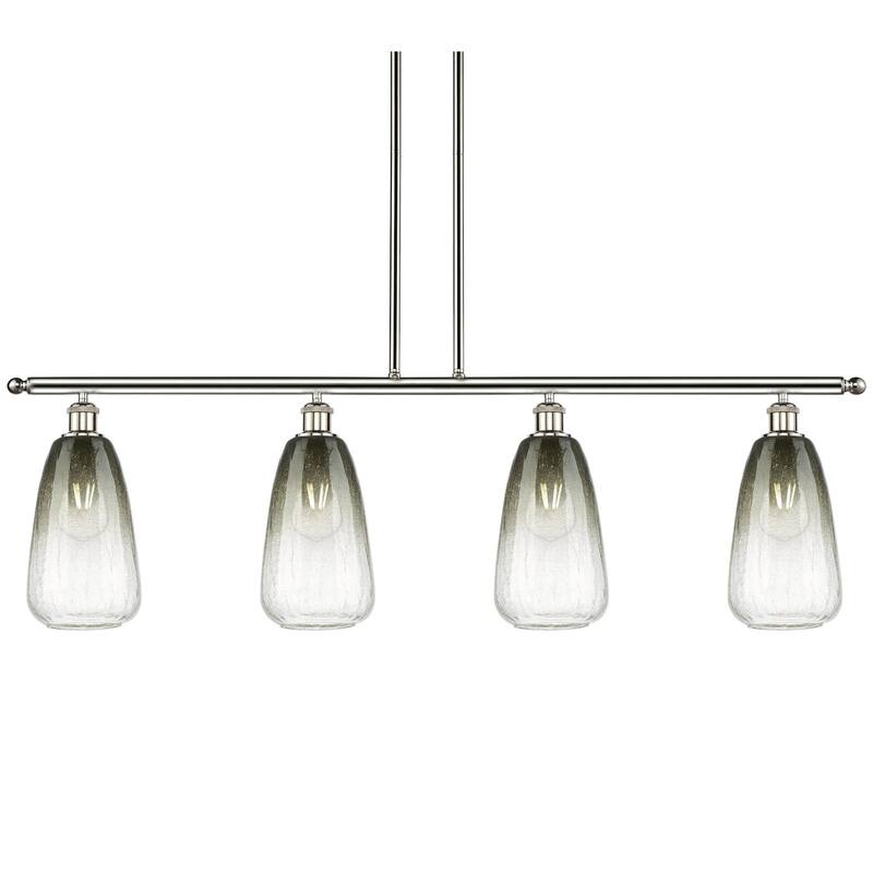 Innovations Lighting 516-4I-14-48 Brookhaven Almond Linear Brookhaven - Polished Nickel / Slate