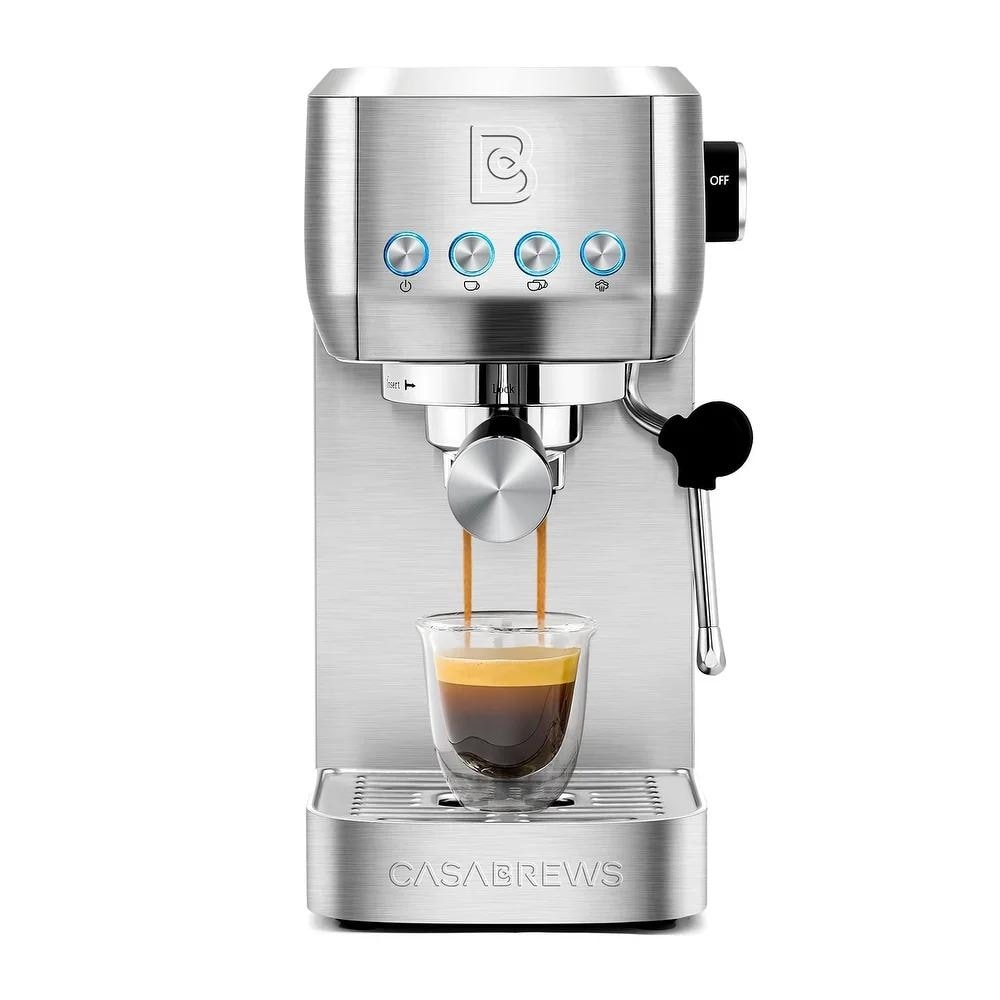 Casabrews 20 Bar Espresso Coffee Machine with Space Saving Design