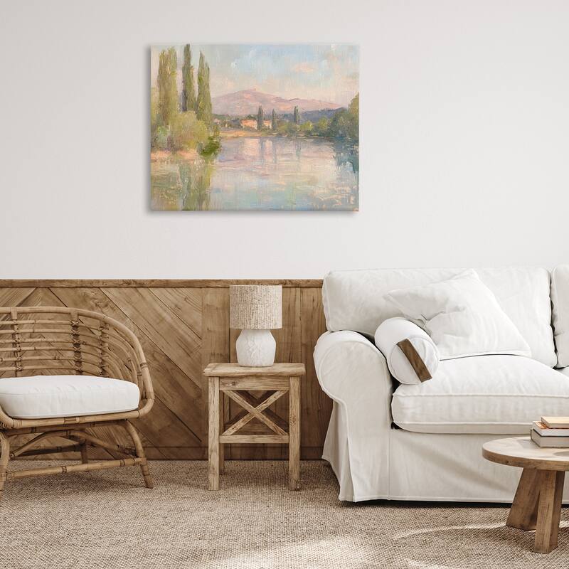 Stupell Place By The Lake Canvas Wall Art Design By Petal Prints Design