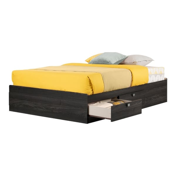 slide 2 of 16, South Shore Spark Mates Bed with Drawers Gray Oak