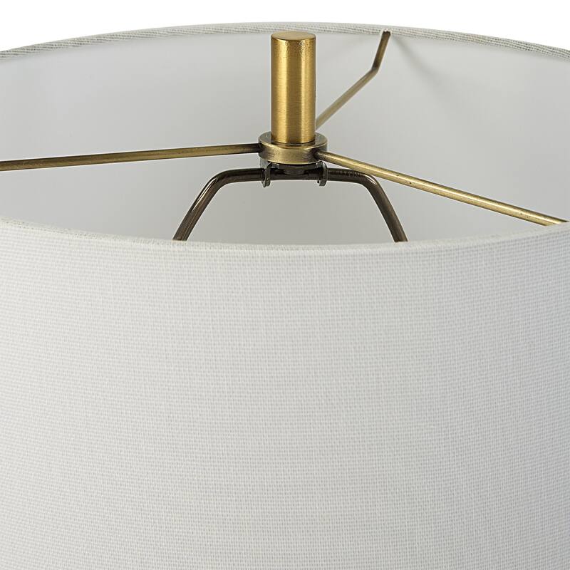 Drip Glaze Buffet Lamp - 34" - Seafoam Green