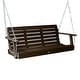 preview thumbnail 45 of 46, Highwood Weatherly 5-foot Eco-friendly Synthetic Wood Porch Swing Weathered Acorn