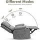 preview thumbnail 21 of 19, 360° Swivel Oversized Recliner Chairs with Heat and Massage
