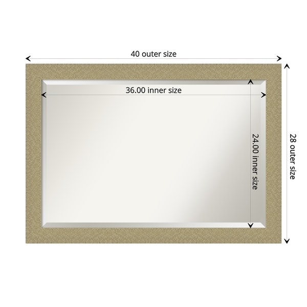 dimension image slide 0 of 6, Beveled Bathroom Wall Mirror - Mosaic Gold Frame